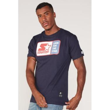 Imagem de Camiseta Starter Estampada Azul Marinho