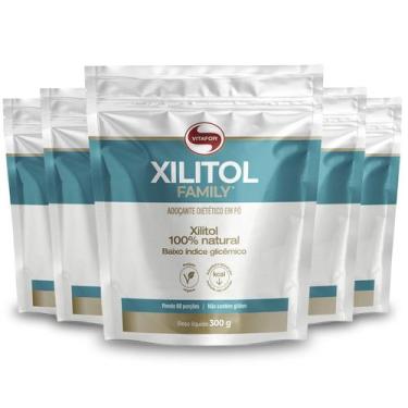 Imagem de Kit 5 Xilitol Family Vitafor 300G