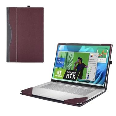 Imagem de RUNMEIJIA Capa para notebook Dell Inspiron 16 Plus 7640 7630 7620 7610 Pro 5620 5630 5625 Capa para notebook Vostro 5630 5620 7620 destacável 2 em 1 (vermelho)