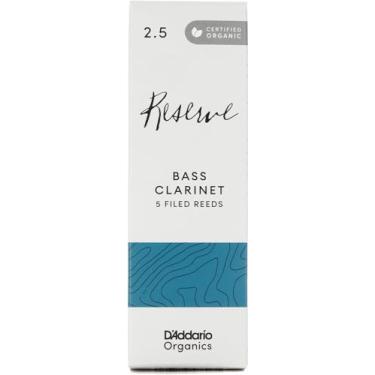 Imagem de D'Addario Palhetas de clarinete de baixo Organic Reserve – Palhetas para clarinete – A primeira e única palheta orgânica – Força 2,5, pacote com 10