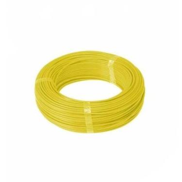 Imagem de Fio cabo flexível 6mm amarelo - 50 metros
