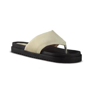 Imagem de Chinelo Flatforme Brk Feminino Sandro Moscoloni Couro Teresa (35/36, Off White)