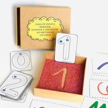 Imagem de Caixa de Escrita Sensorial - Números e Abstratos
