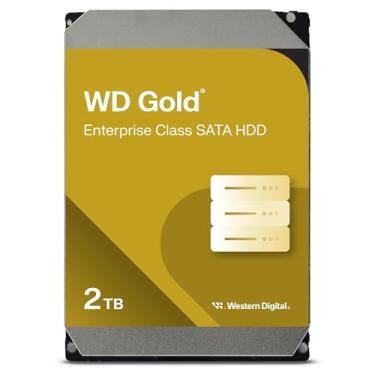 Imagem de Western Digital Disco rígido interno WD Gold Enterprise Class de 2 TB - Classe 7200 RPM, SATA 6 Gb/s, cache de 128 MB, 8.9 cm - WD2005FBYZ