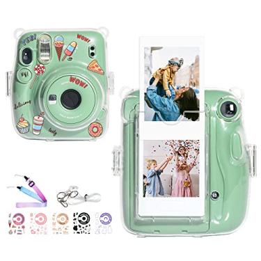 Imagem de CAIYOULE Capa Protetora Para Câmera Para Fujifilm Instax Mini 11 Capa Transparente Para Câmera De Filme Com Bolsa De Bolso De Filme Atualizada Para Armazenar Fotos E Alça De Ombro Ajustável