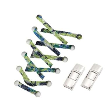 Imagem de Elastic Shoelaces Sneakers Fashion Mix And Match Colors Quick Shoelaces Suitable For All Shoes(Splashing ink)