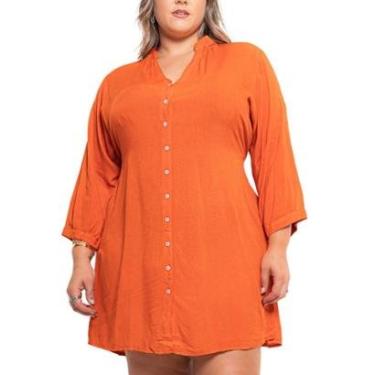 Imagem de Saída de praia plus size camisão chamise-Feminino