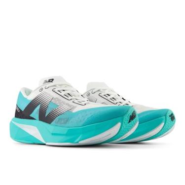 Imagem de New Balance FuelCell Rebel V4 Tênis de corrida masculino, Cyber Jade/Branco/Preto, 42