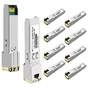 Imagem de OPSTRAN Módulo transceptor de cobre SFP para RJ-45 1000BASE-T compatível com Cisco GLC-T SFP-GE-T/Ubiquiti Unifi UF-RJ45-1G/Netgear AGM734/ Finisar FCLF852XP2BTL 100m Cat5e/6 pacote com 10