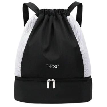 Imagem de Mochila Bolsa Saco com Cordão Esportiva Impermeável Anti roubo Academi