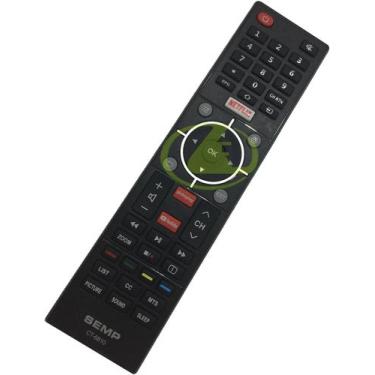 Imagem de Cr original semp sti ct-6810 teclas netflix youtube globoplay repõe ct