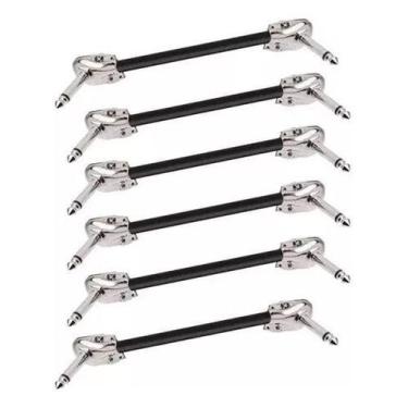 Imagem de KIT 5 CABO 10CM E 1 DE 30 CM P10 X P10 PEDAL PEDALEIRA 90º L - MXT