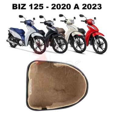 Imagem de Forração Honda Biz 20 21 Baú Forro Interno Bege Scooter - Jaspe Ateliê