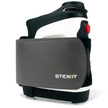 Imagem de STICKIT Correia magnética para telêmetro | ímã forte segura em carrinhos de golfe e tacos de golfe para fácil acesso | Fina, ajuste de forma, tamanho ajustável | Gen3 Grey