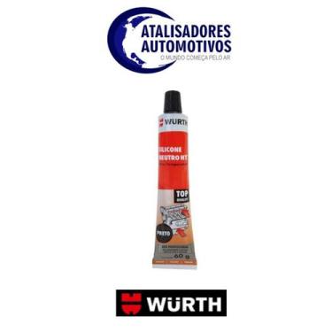 Imagem de Silicone Neutro de Alta Temperatura Preto 60g - Wurth