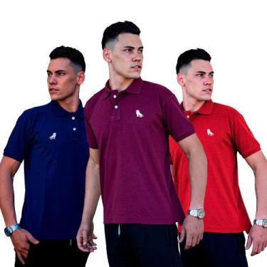 Imagem de 3 Camisas Polo As Melhores Camisetas É Aqui Na Estilo Rei, P, Azulmari