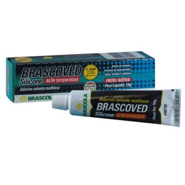 Imagem de Cola Silicone Brascoved 50G Alta Temperatura Preta
