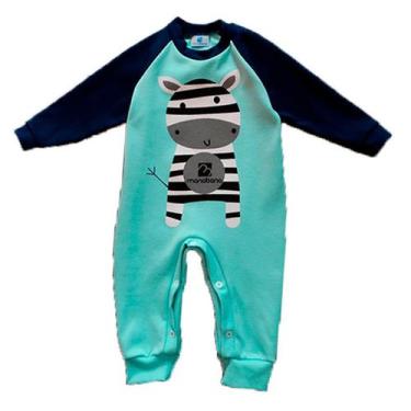 Imagem de Macacão Manabana Top Roupas Bebe Recem Nascido Enxoval Batizado, Verde