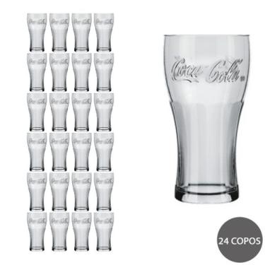 Imagem de Conjunto 24 Copos Coca Cola 470ml Vidro Nadir Suco Agua - NADIR FIGUER