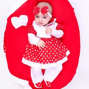 Imagem de Saída de Maternidade Conjunto Roupa Para Bebê Menina Charmosinha 05 Pç