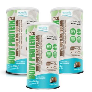 Imagem de Kit 3  Body Protein Proteína Isolada Colágeno Hidrolisado  Equaliv, Co