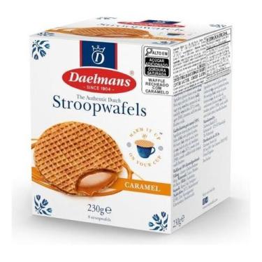 Imagem de Biscoito Wafers Holandês Caramelo Daelmans Stroopwafel 230g, Daelmans 