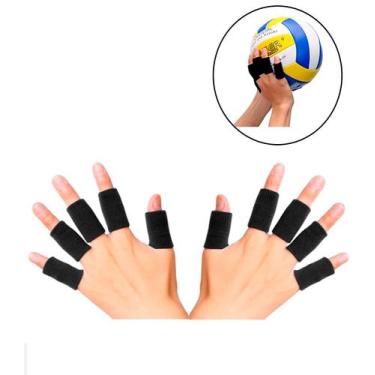 Imagem de Proteção de Dedo Elástico 10 Unidades Basquete Vôlei Handebol - Estilo