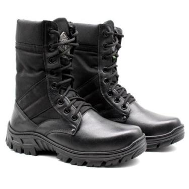 Imagem de Coturno Segurança EPI Couro Cano Alto Confortável Trabalho - BM Brasil