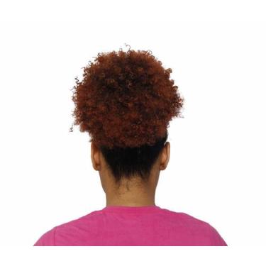 Imagem de Aplique Puff Black Coque Afro Acaju 33 Fibra Futura Premium - C e c sh