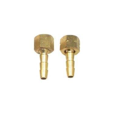 Imagem de Porca E Niple Conector Para Maçarico Mangueira/rosca 5/16 Para Oxigêni