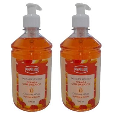 Imagem de Kit 2 Sabonete Pitanga Damasco Corpo e Mãos 500ML - Pepilon