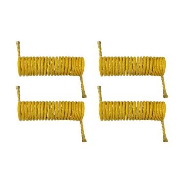 Imagem de 4 Mangueira Espiral Carreta Para Freio A Ar Caminhão Amarela 5,5mts - 