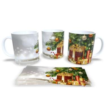 Imagem de Canecas de Porcelana Personalizadas Arvore de Natal - Estampa Sublimad