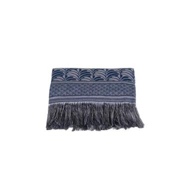 Imagem de Xale Para Sofá Com Franja Luxor 1 Peça 2,10m x 1,35m Tecido Jacquard -