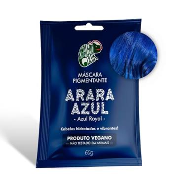 Imagem de Kamaleão Color – Máscara Pigmentante Semi-Permanente - Cores Vibrantes e Hidratação Intensa – Low Poo, Vegano, Cruelty Free – Sachê 60g - Arara Azul