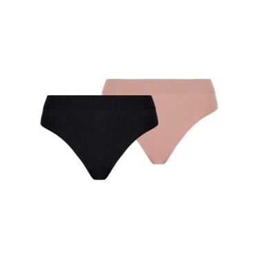 Imagem de Kit com 2 Calcinhas Biquíni Loba 40300-001 - LUPO, Bege, P