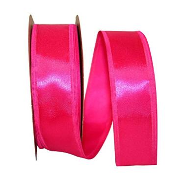 Imagem de Reliant Ribbon Fita de borda com fio Dyna Satin Ez, 3,8 cm x 90 metros, Cyclamen