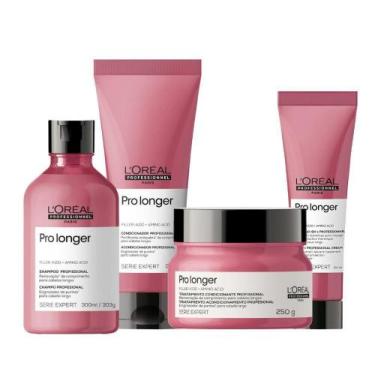 Imagem de Kit L'Oréal Professionnel Pro Longer c/ 4 produtos (shampoo 300ml+cond