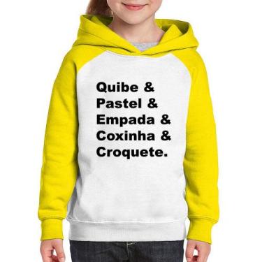 Imagem de Moletom Infantil Quibe & Pastel & Coxinha & Empada & Croquete - Foca n