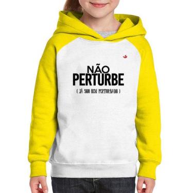Imagem de Moletom Infantil Não perturbe, já sou bem perturbado - Foca na Moda, B