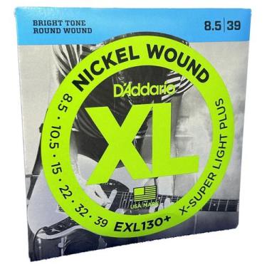 Imagem de Jogo de cordas D'Addario Guitarra 8,5-39 EXL130+ Super Light - Daddari
