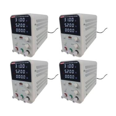 Imagem de Kit 4 Fonte Alimentação Digital 1 Canal Tensão 32 Volts Corrente 5Am P