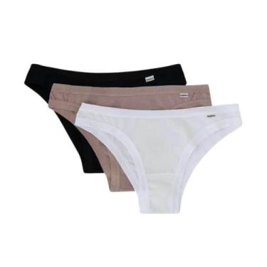 Imagem de Kit 3 Calcinhas DelRio 51806. Algodão., P, Sortido