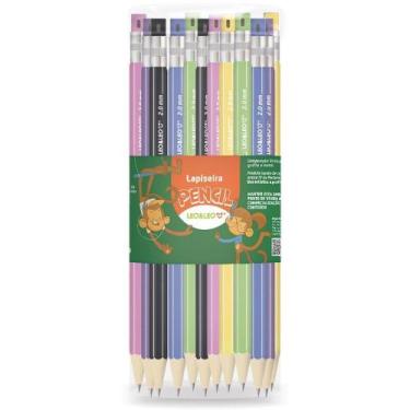 Imagem de Lapiseira 2.0MM Pencil com Apontador - Sortidos - Pote com 24 - Leonor