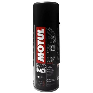Imagem de Lubrificante De Correntes Motos Street Rua Motoboy Urbano Motul C2+ Plus Chain Lube 200 Ml Spray