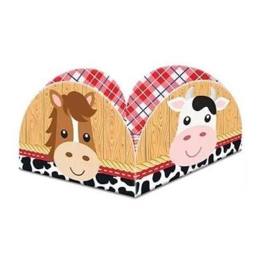 Imagem de 40 Forminhas Doces Fazendinha Caixeta Decoração Festa Junco