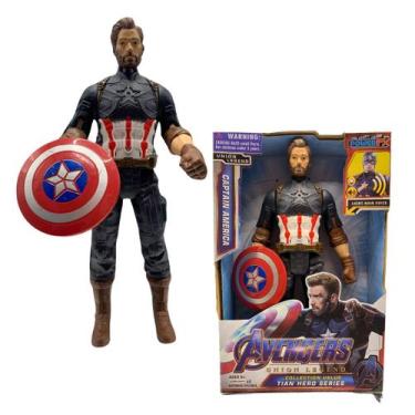 Imagem de Capitão América 30cm - Boneco Articulado Vingadores para Colecionadore