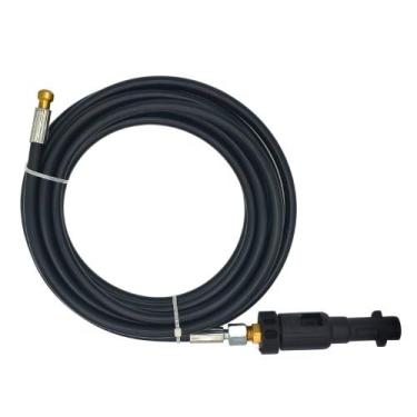 Imagem de Mangueira Desentupidora Nylon 6M com Adaptador Compatível com Lavajato