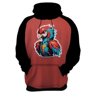 Imagem de Moletom Casaco Blusa Animais Cyberpunk Arara Aves HD 1 - Enjoy Shop, G