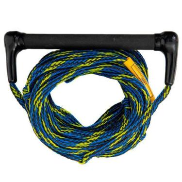 Imagem de Cabo Esqui Aquático Slalom Wakeboard 18,2mts Azul e Amarelo Jobe - JOB